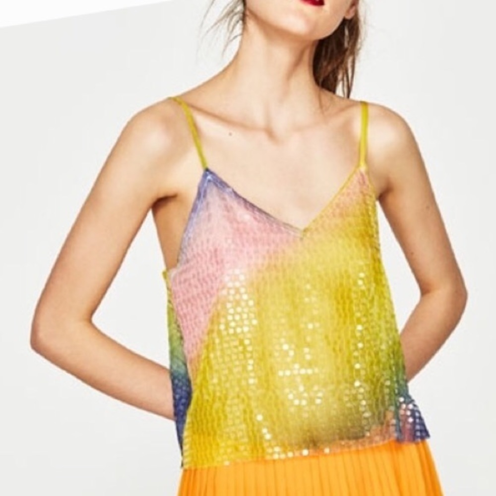 Sequin Rainbow Top